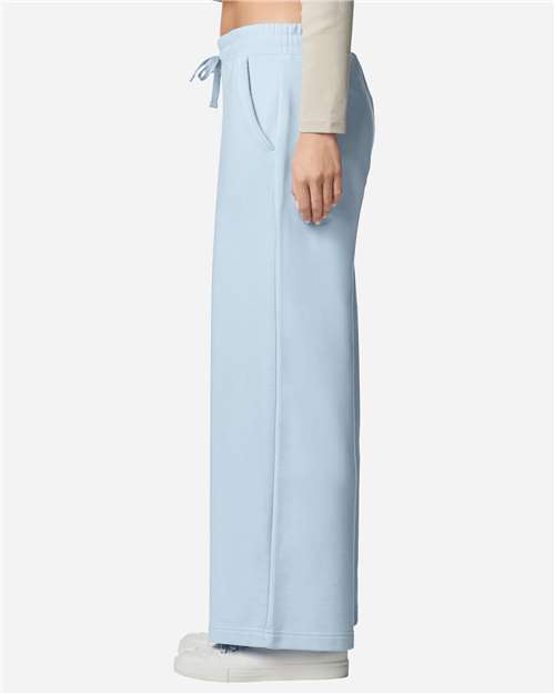 American Apparel FTP00 Women's French Terry Wide Leg Pants - Side view