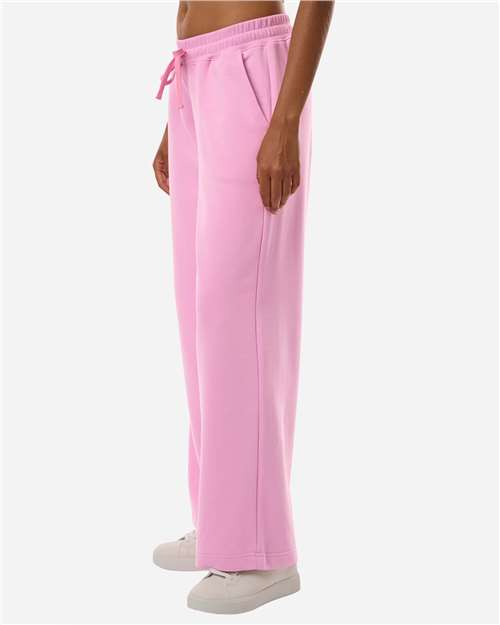 American Apparel FTP00 Women's French Terry Wide Leg Pants - Side view
