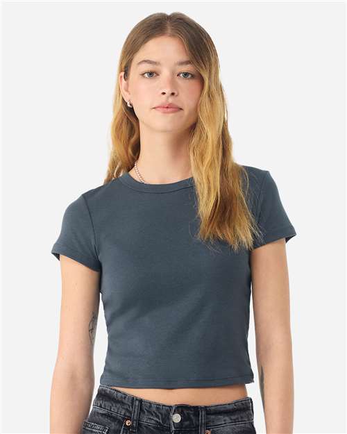 BELLA  CANVAS 1010 Women's Micro Rib Baby Tee - Front view