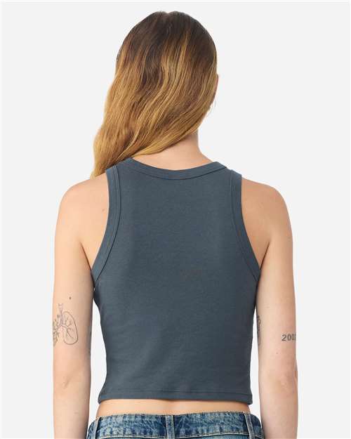 BELLA  CANVAS 1019 Women's Micro Rib Racer Tank - Back view