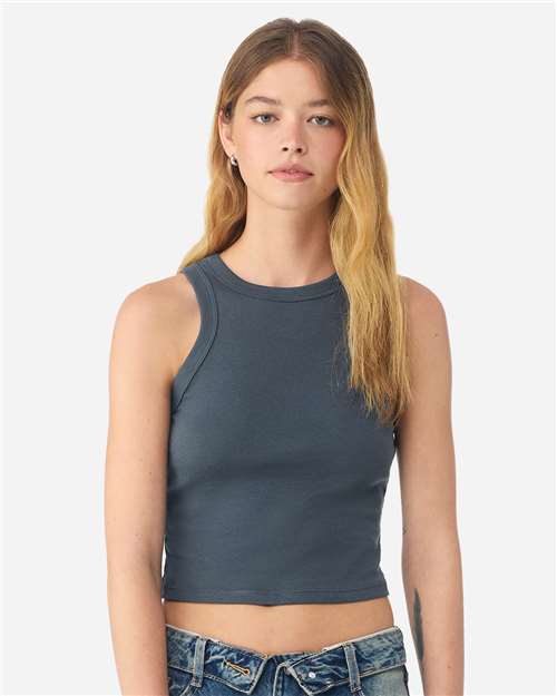 BELLA  CANVAS 1019 Women's Micro Rib Racer Tank - Front view