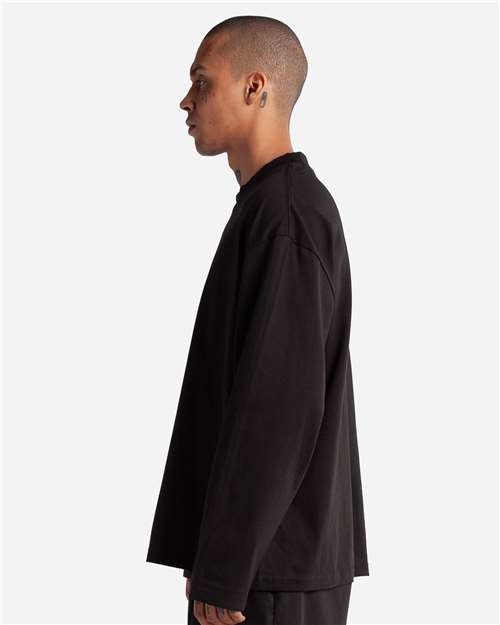 Shaka Wear SHMOL Unisex Max Heavyweight Oversized Long Sleeve Tee - Side view
