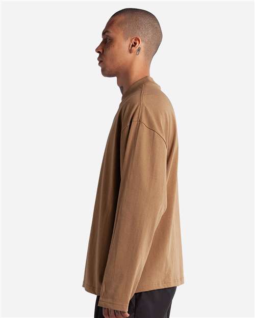 Shaka Wear SHMOL Unisex Max Heavyweight Oversized Long Sleeve Tee - Side view
