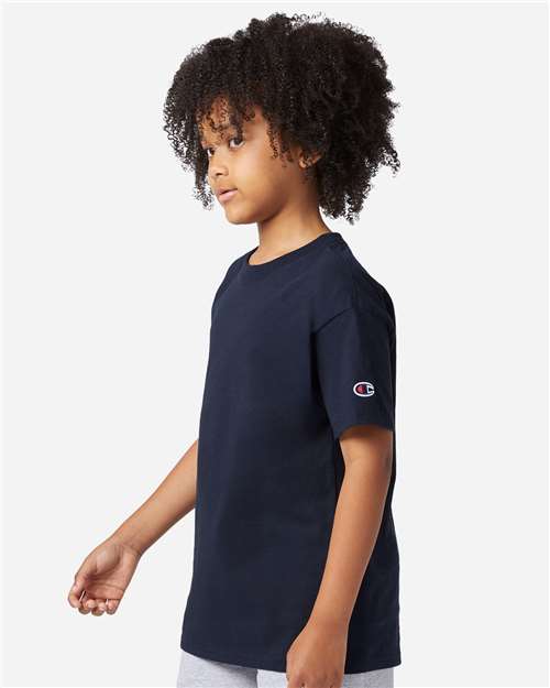 Champion CH1081 Youth Jersey T-Shirt - Side view