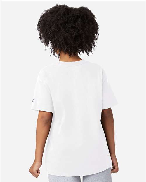 Champion CH1081 Youth Jersey T-Shirt - Back view