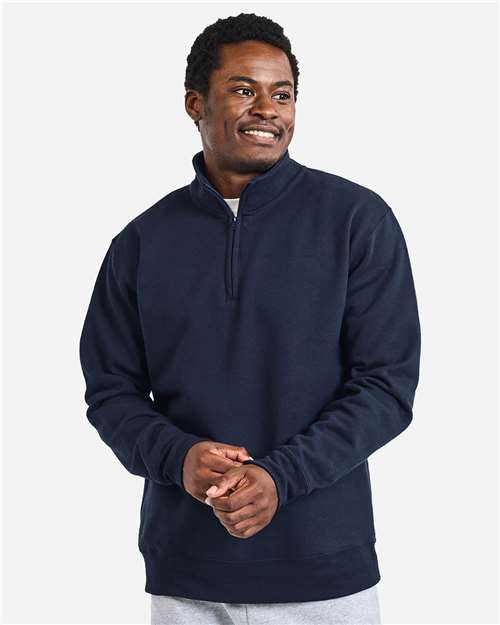 Gildan 18810 Unisex Heavy Blend? Quarter-Zip Sweatshirt - Front view
