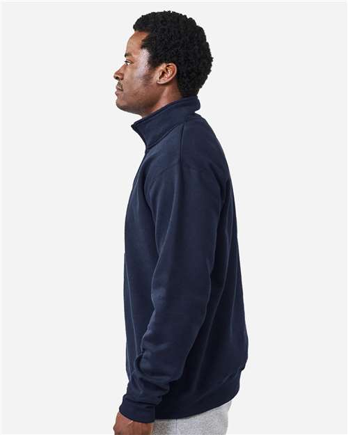 Gildan 18810 Unisex Heavy Blend? Quarter-Zip Sweatshirt - Side view