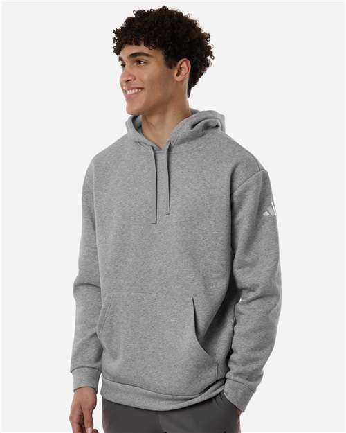 Adidas AT203 Men's Fleece Hooded Sweatshirt - Front view