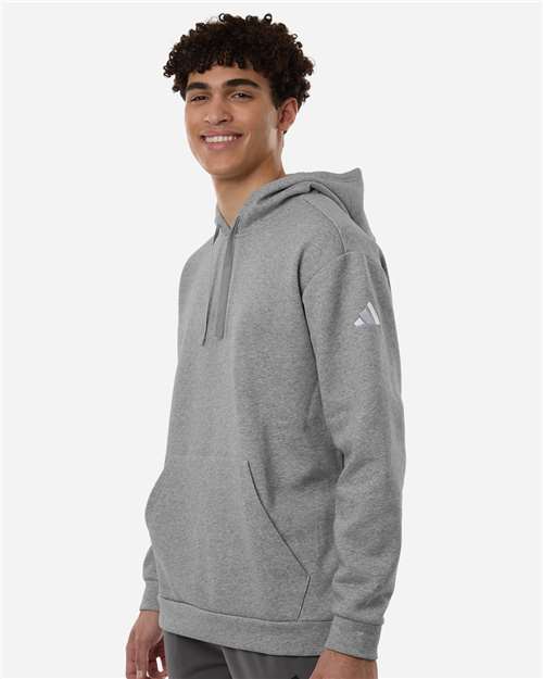 Adidas AT203 Men's Fleece Hooded Sweatshirt - Side view