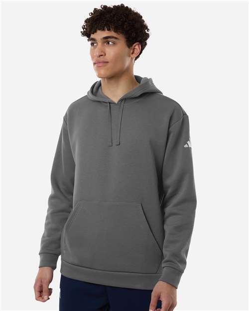 Adidas AT203 Men's Fleece Hooded Sweatshirt - Front view