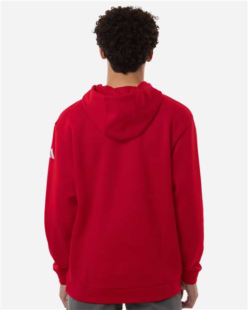 Adidas AT203 Men's Fleece Hooded Sweatshirt - Back view