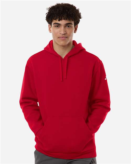 Adidas AT203 Men's Fleece Hooded Sweatshirt - Front view