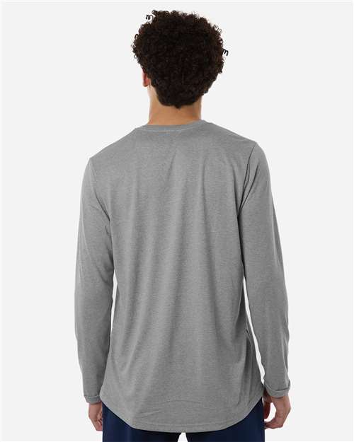 Adidas AT104 Men's Pregame Long Sleeve T-Shirt - Back view