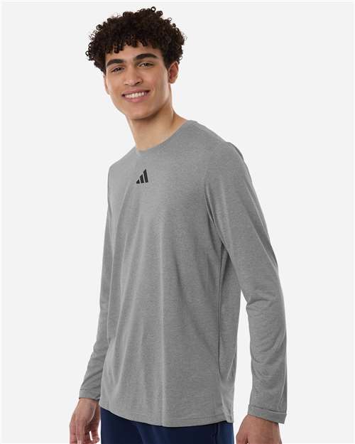 Adidas AT104 Men's Pregame Long Sleeve T-Shirt - Side view