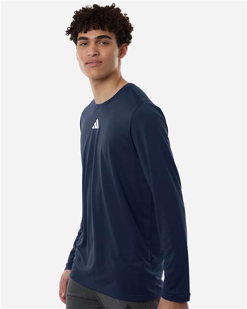 Adidas AT104 Men's Pregame Long Sleeve T-Shirt - Side view