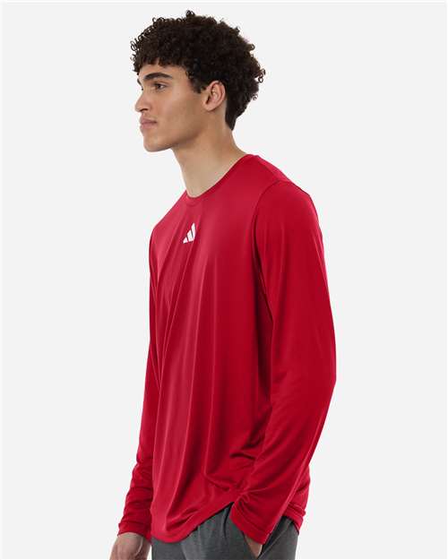 Adidas AT104 Men's Pregame Long Sleeve T-Shirt - Side view