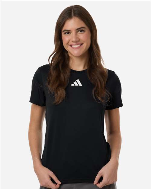 Adidas AT102 Women's Pregame T-Shirt - Front view
