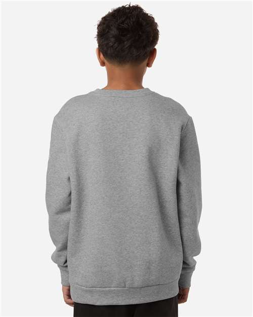 Adidas AT202 Youth Fleece Crewneck Sweatshirt - Back view