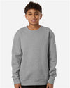 Adidas AT202 Youth Fleece Crewneck Sweatshirt - Front view