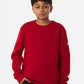 Adidas AT202 Youth Fleece Crewneck Sweatshirt - Front view