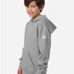Adidas AT205 Youth Fleece Hooded Sweatshirt - Side view