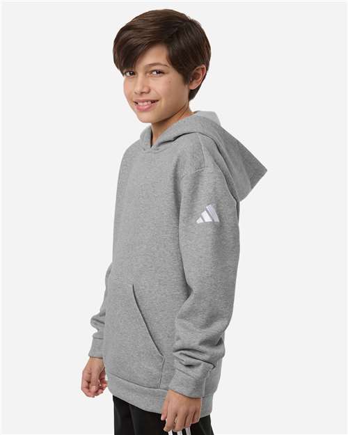 Adidas AT205 Youth Fleece Hooded Sweatshirt - Side view
