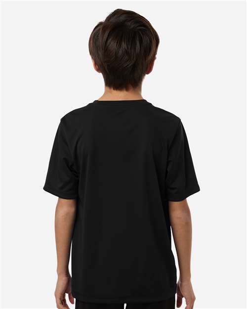 Adidas AT103 Youth Pregame T-Shirt - Back view