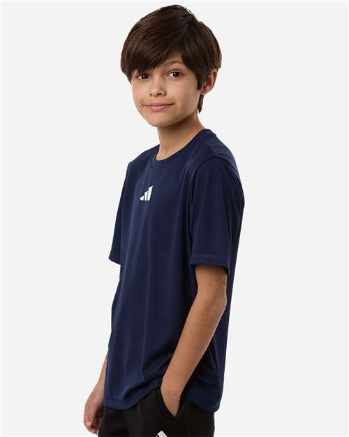 Adidas AT103 Youth Pregame T-Shirt - Side view