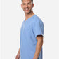 Hanes HMB000 Men's V-Neck 1 Pocket Scrub Top - Side view