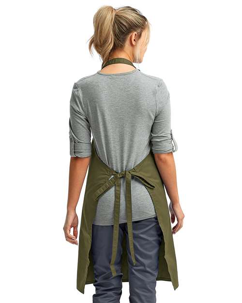 Artisan Collection by Reprime RP150 Recycled Bib Apron - Back view