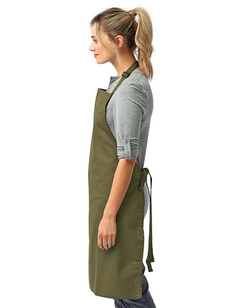 Artisan Collection by Reprime RP150 Recycled Bib Apron - Side view