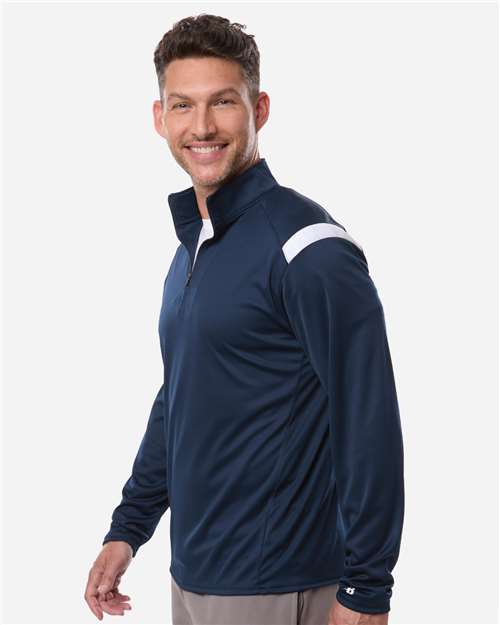 Badger 4265 Men's On The Rise Quarter-Zip Pullover - Side view