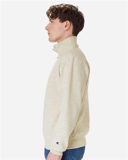 Champion S450 Unisex Powerblend? Quarter-Zip Pullover - Side view