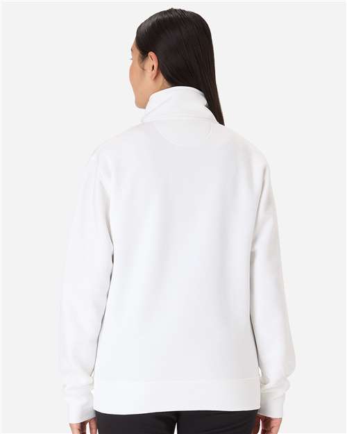 Champion S450 Unisex Powerblend? Quarter-Zip Pullover - Back view