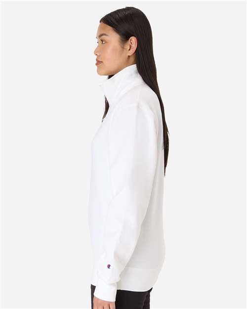 Champion S450 Unisex Powerblend? Quarter-Zip Pullover - Side view