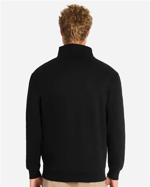 Lane Seven LS14014 Unisex Premium Quarter-Zip Pullover - Back view