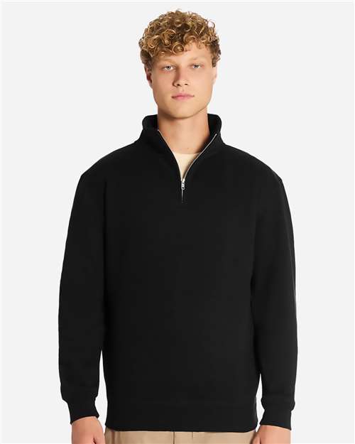 Lane Seven LS14014 Unisex Premium Quarter-Zip Pullover - Front view