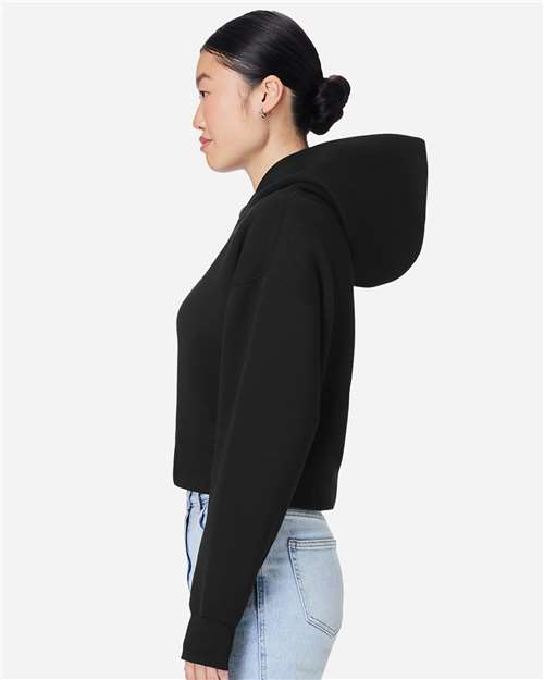 Lane Seven LS88001 Women's Relaxed Cropped Hoodie Sweatshirt - Side view