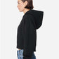 Lane Seven LS88003 Women's Relaxed Cropped Full-Zip Hoodie Sweatshirt - Side view