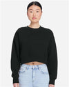 Lane Seven LS88004 Women's Relaxed Cropped Crewneck Sweatshirt - Front view