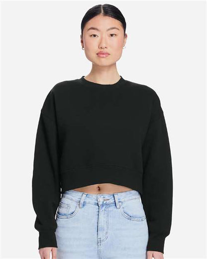 Lane Seven LS88004 Women's Relaxed Cropped Crewneck Sweatshirt - Front view
