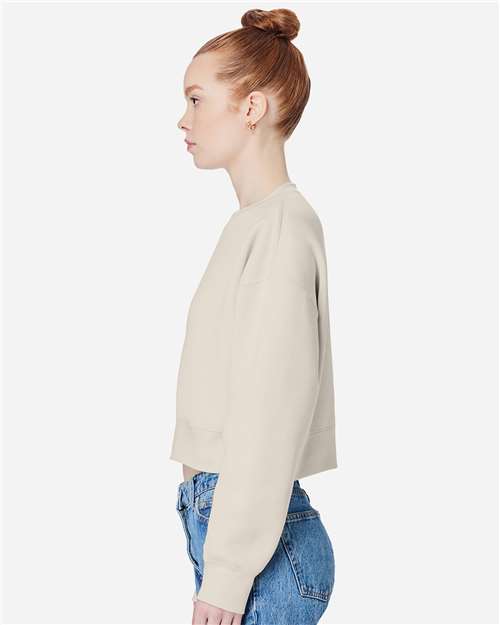 Lane Seven LS88004 Women's Relaxed Cropped Crewneck Sweatshirt - Side view
