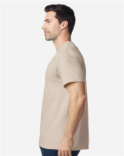 Gildan 5000 Unisex USA-Made Fine Jersey T-Shirt - Side view