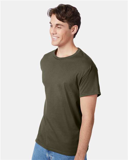 Hanes 5250 Unisex Authentic T-Shirt - Side view