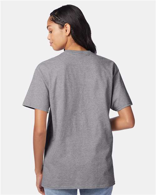 Hanes 5250 Unisex Authentic T-Shirt - Back view