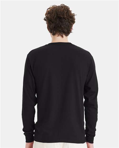 Hanes 5286 Unisex Essential-T Long Sleeve T-Shirt - Back view