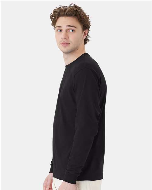 Hanes 5286 Unisex Essential-T Long Sleeve T-Shirt - Side view