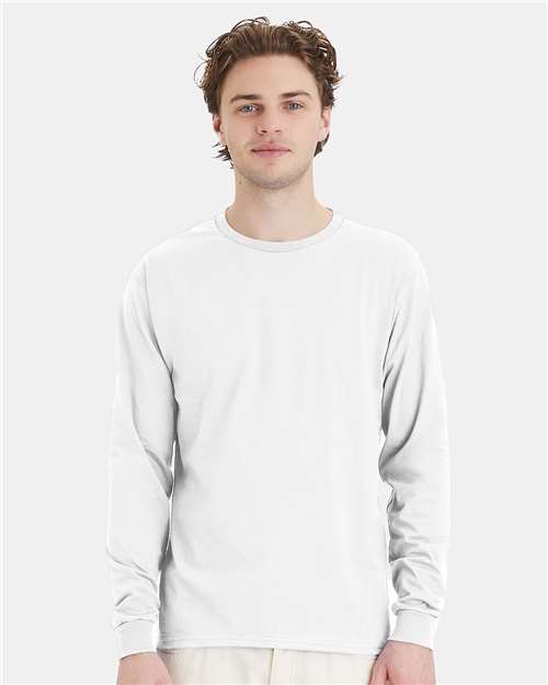 Hanes 5286 Unisex Essential-T Long Sleeve T-Shirt - Front view