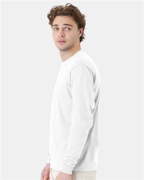 Hanes 5286 Unisex Essential-T Long Sleeve T-Shirt - Side view