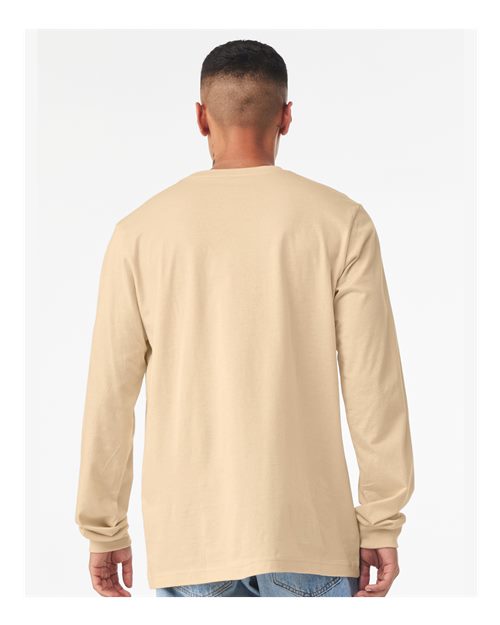 BELLA  CANVAS 3501 Unisex Jersey Long Sleeve Tee - Back view